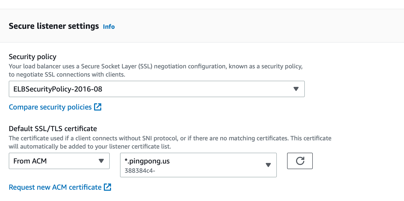 ALB에서 ACM Certificate를 연결해 TLS 사용